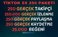 5X | TİKTOK GERÇEK KEŞFET 250 PAKETİ 5X | TİKTOK GERÇEK KEŞFET 250 PAKETİ