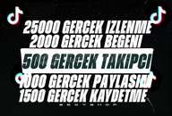 ⭐5X | TİKTOK GERÇEK KEŞFET PAKETİ 3 | KEŞFET⭐