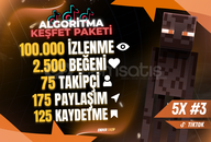 ⚡5X - TikTok Keşfet Algoritma Paketi #6⚡