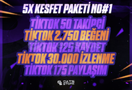 ⚡[5X] TİKTOK KEŞFET ETKİLİ PAKET | NO #1⚡