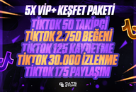 ⚡[5X] TİKTOK KEŞFET ETKİLİ VİP+ PAKET | NO #1⚡
