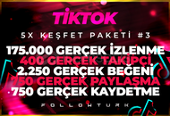 ⭐5X | TİKTOK KEŞFET PAKETİ 3 ⭐