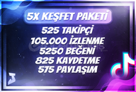 ✅ 5X Tiktok Keşfet Paketi 3 ✅ Hızlı ⚡