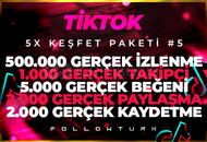 ⭐5X | TİKTOK KEŞFET PAKETİ 5 ⭐