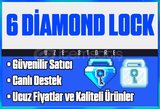 6 ADET DİAMOND LOCK - UCUZ