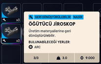 6 ADET ÖĞÜTÜCÜ JİROSKOP 6 ADET ÖĞÜTÜCÜ JİROSKOP