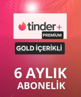 ⭐6 AYLIK TİNDER PREMİUM GOLDİCERİK(BANRİSKİYOK)