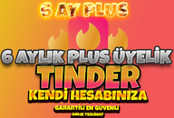 ⭐6 AYLIK TİNDER PLUS ÜYELİK⭐EN SORUNZ+GARANTİLİ