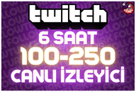 ⭐ 6 Saat 100-250 Canlı İzleyici ⭐