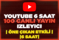 ⭐️[6 SAAT] 100 YOUTUBE CANLI YAYIN İZLEYİCİ⭐️