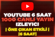 ⭐️[6 SAAT] 1000 YOUTUBE CANLI YAYIN İZLEYİCİ⭐️