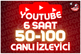 ⭐ 6 Saat 50-100 Youtube Canlı İzleyici ⭐