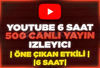⭐️[6 SAAT] 500 YOUTUBE CANLI YAYIN İZLEYİCİ⭐️