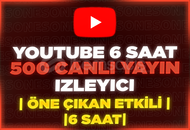 ⭐️[6 SAAT] 500 YOUTUBE CANLI YAYIN İZLEYİCİ⭐️