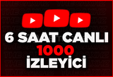 ⭐6 Saat Youtube 1000 CANLI İZLEYİCİ ⭐