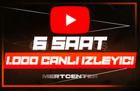 ⭐[6 SAAT] YOUTUBE 1.000 CANLI YAYIN İZLEYİCİ⭐