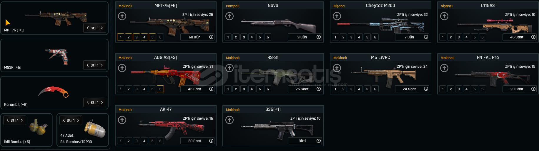 +6 SET ZULA PASSLI 130 K ZP Lİ +6 SET ZULA PASSLI 130 K ZP Lİ