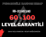  60-100 LEVEL GARANTİLİ HESAP -PUBGM RANDOM