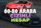 60-80 Çizimli Araba Garantili Hesap