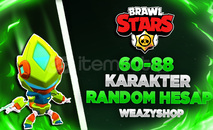 60-88 KARAKTER GARANTILI RANDOM HESAP