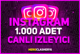 ⭐[60 DK] INSTAGRAM 1000 CANLI YAYIN İZLEYİCi⭐