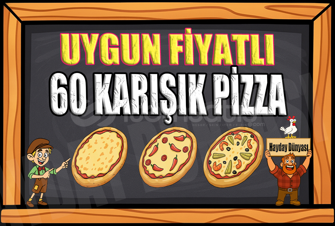 60 KARIŞIK PİZZA 60 KARIŞIK PİZZA