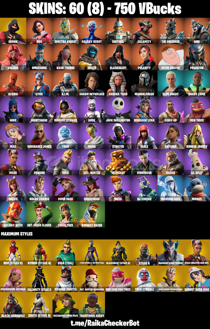 +60 SKINS IKONIK, Candy Axe, Scenario, EMAIL +60 SKINS IKONIK, Candy Axe, Scenario, EMAIL