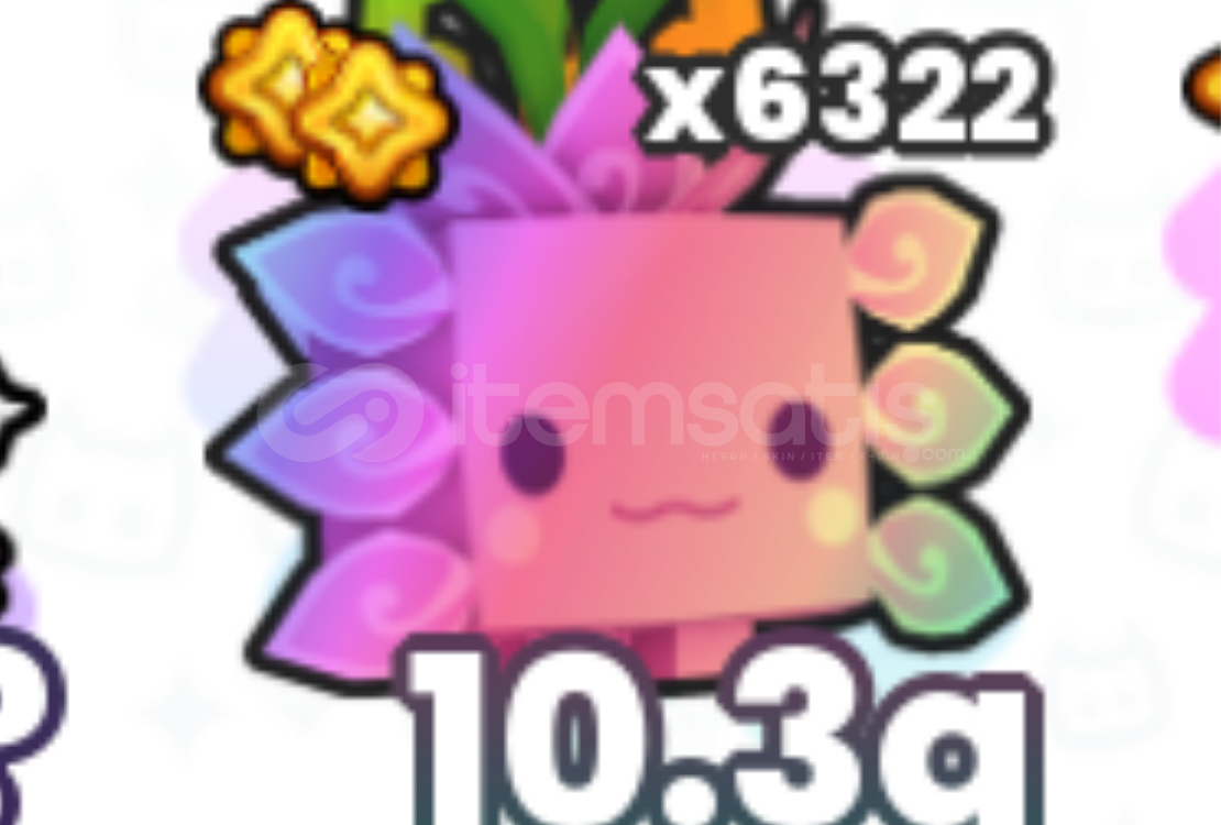 ✨100 Tane Sınırlı Stok✨ Rainbow Çiçekli Axolot!