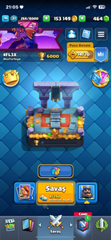 6000 Kupalık clash royale hesap