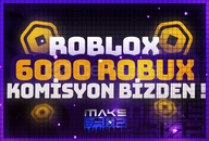 ✨(8574) 6000 Robux KOMİSYON ÖDENİYOR✨