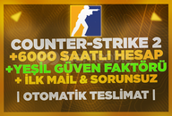 ⭐️6000+ SAAT CS2 STEAM HESABI +İLK MAİL⭐️