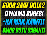 ⭐️6000+ SAAT DOTA 2 STEAM❤️+İLK MAİL❤️