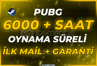 ⭐6000+ SAAT PUBG ⭐ +İLK MAİL❤️