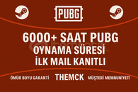⭐6000+ SAAT PUBG❤️+İLK MAİL KANITLI❤️