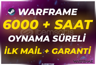 ⭐6000 SAAT WARFRAME ⭐ + İLK MAİL❤️