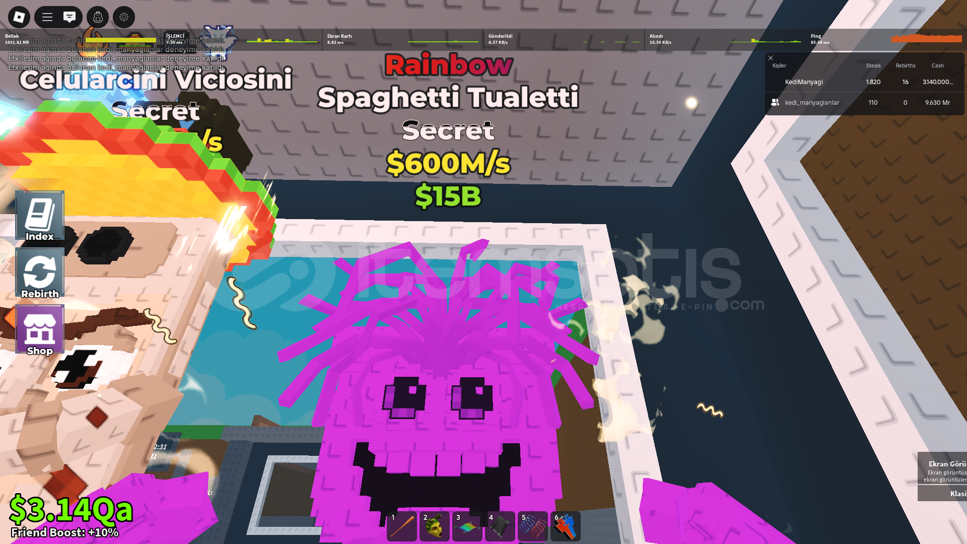 600M/S rainbow spagetti toiletti  600M/S rainbow spagetti toiletti