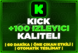 ⭐️[60DK] 100 KİCK İZLEYİCİ | KALİTELİ⭐️