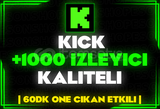 ⭐️[60DK] 1000 KİCK İZLEYİCİ | KALİTELİ⭐️