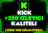 ⭐️[60DK] 250 KİCK İZLEYİCİ | KALİTELİ⭐️