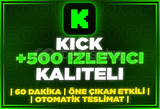 ⭐️[60DK] 500 KİCK İZLEYİCİ | KALİTELİ⭐️