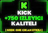 ⭐️[60DK] 750 KİCK İZLEYİCİ | KALİTELİ⭐️