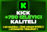 ⭐️[60DK] 750 KİCK İZLEYİCİ | KALİTELİ⭐️