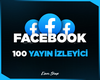 ⭐[60DK] FACEBOOK 100 CANLI YAYIN İZLENME⭐