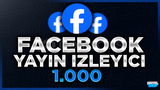 ⭐[60DK] FACEBOOK 1000 CANLI YAYIN İZLENME⭐