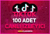 ⭐[60DK] TİKTOK 100 GERÇEK CANLI İZLEYİCİ⭐ 