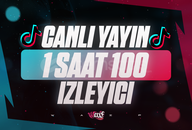 ⭐[60DK] Tiktok 100 Gerçek Canlı Yayın İzleyici