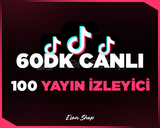 ⭐[60DK] TİKTOK 100 GERÇEK CANLI YAYIN İZLEYİCİ⭐