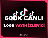 ⭐[60DK] TİKTOK 1000 GERÇEK CANLI YAYIN İZLEYİCİ