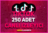 ⭐[60DK] TİKTOK 250 GERÇEK CANLI İZLEYİCİ⭐ 