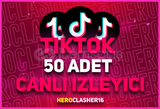 ⭐[60DK] TİKTOK 50 GERÇEK CANLI İZLEYİCİ⭐ 